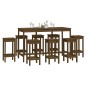 vidaXL 9-tlg. Bar-Set Honigbraun Massivholz Kiefer vidaXL 9-tlg. Bar-Set Honigbraun Massivholz Kiefer