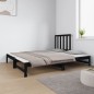 vidaXL Tagesbett Ausziehbar Schwarz 2x(90x190) cm Massivholz Kiefer vidaXL Tagesbett Ausziehbar Schwarz 2x(90x190) cm Massivholz Kiefer