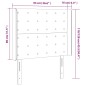 vidaXL LED Kopfteil Schwarz 93x16x118/128 cm Samt vidaXL LED Kopfteil Schwarz 93x16x118/128 cm Samt