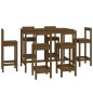 vidaXL 7-tlg. Bar-Set Honigbraun Massivholz Kiefer vidaXL 7-tlg. Bar-Set Honigbraun Massivholz Kiefer
