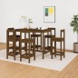 vidaXL 7-tlg. Bar-Set Honigbraun Massivholz Kiefer vidaXL 7-tlg. Bar-Set Honigbraun Massivholz Kiefer