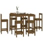 vidaXL 7-tlg. Bar-Set Honigbraun Massivholz Kiefer vidaXL 7-tlg. Bar-Set Honigbraun Massivholz Kiefer