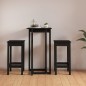 vidaXL 3-tlg. Bar-Set Schwarz Massivholz Kiefer vidaXL 3-tlg. Bar-Set Schwarz Massivholz Kiefer