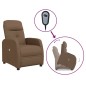 vidaXL Massagesessel mit Aufstehhilfe Braun Stoff vidaXL Massagesessel mit Aufstehhilfe Braun Stoff