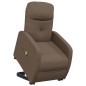 vidaXL Massagesessel mit Aufstehhilfe Braun Stoff vidaXL Massagesessel mit Aufstehhilfe Braun Stoff