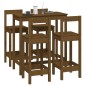 vidaXL 5-tlg. Bar-Set Honigbraun Massivholz Kiefer vidaXL 5-tlg. Bar-Set Honigbraun Massivholz Kiefer