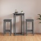 vidaXL 3-tlg. Bar-Set Grau Massivholz Kiefer vidaXL 3-tlg. Bar-Set Grau Massivholz Kiefer