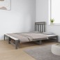 vidaXL Tagesbett Ausziehbar Grau 2x(90x190) cm Massivholz Kiefer vidaXL Tagesbett Ausziehbar Grau 2x(90x190) cm Massivholz Kiefer