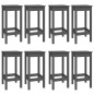vidaXL 9-tlg. Bar-Set Grau Massivholz Kiefer vidaXL 9-tlg. Bar-Set Grau Massivholz Kiefer