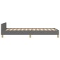 vidaXL Bettgestell mit Kopfteil Dunkelgrau 90x200 cm Stoff vidaXL Bettgestell mit Kopfteil Dunkelgrau 90x200 cm Stoff