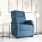 vidaXL Massagesessel mit Aufstehhilfe Blau Stoff vidaXL Massagesessel mit Aufstehhilfe Blau Stoff