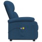 vidaXL Massagesessel mit Aufstehhilfe Blau Stoff vidaXL Massagesessel mit Aufstehhilfe Blau Stoff