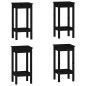 vidaXL 5-tlg. Bar-Set Schwarz Massivholz Kiefer vidaXL 5-tlg. Bar-Set Schwarz Massivholz Kiefer