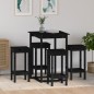 vidaXL 5-tlg. Bar-Set Schwarz Massivholz Kiefer vidaXL 5-tlg. Bar-Set Schwarz Massivholz Kiefer