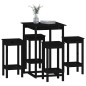 vidaXL 5-tlg. Bar-Set Schwarz Massivholz Kiefer vidaXL 5-tlg. Bar-Set Schwarz Massivholz Kiefer
