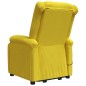 vidaXL Massagesessel mit Aufstehhilfe Hellgelb Stoff vidaXL Massagesessel mit Aufstehhilfe Hellgelb Stoff