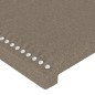 vidaXL Bettgestell mit Kopfteil Taupe 140x190 cm Stoff vidaXL Bettgestell mit Kopfteil Taupe 140x190 cm Stoff