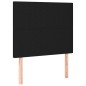 vidaXL Bettgestell mit Kopfteil Schwarz 80x200 cm Stoff vidaXL Bettgestell mit Kopfteil Schwarz 80x200 cm Stoff