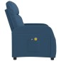 vidaXL Elektrischer Massagesessel Blau Stoff vidaXL Elektrischer Massagesessel Blau Stoff