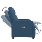 vidaXL Elektrischer Massagesessel Blau Stoff vidaXL Elektrischer Massagesessel Blau Stoff