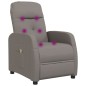 vidaXL Massagesessel mit Aufstehhilfe Taupe Stoff vidaXL Massagesessel mit Aufstehhilfe Taupe Stoff