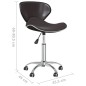vidaXL Esszimmerstühle 2 Stk. Drehbar Braun Kunstleder vidaXL Esszimmerstühle 2 Stk. Drehbar Braun Kunstleder