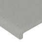vidaXL Bettgestell mit Kopfteil Hellgrau 90x190 cm Stoff vidaXL Bettgestell mit Kopfteil Hellgrau 90x190 cm Stoff