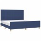 vidaXL Bettgestell mit Kopfteil Blau 180x200 cm Stoff vidaXL Bettgestell mit Kopfteil Blau 180x200 cm Stoff