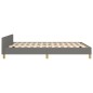 vidaXL Bettgestell mit Kopfteil Dunkelgrau 140x190 cm Stoff vidaXL Bettgestell mit Kopfteil Dunkelgrau 140x190 cm Stoff