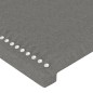 vidaXL Bettgestell mit Kopfteil Dunkelgrau 140x190 cm Stoff vidaXL Bettgestell mit Kopfteil Dunkelgrau 140x190 cm Stoff