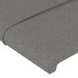 vidaXL Bettgestell mit Kopfteil Dunkelgrau 200x200 cm Stoff vidaXL Bettgestell mit Kopfteil Dunkelgrau 200x200 cm Stoff