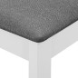 Esszimmerstühle mit Polstern 4 Stk. Weiß Massivholz Esszimmerstühle mit Polstern 4 Stk. Weiß Massivholz