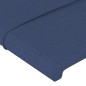 vidaXL Bettgestell mit Kopfteil Blau 180x200 cm Stoff vidaXL Bettgestell mit Kopfteil Blau 180x200 cm Stoff