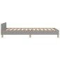 vidaXL Bettgestell mit Kopfteil Hellgrau 100x200 cm Stoff vidaXL Bettgestell mit Kopfteil Hellgrau 100x200 cm Stoff