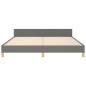 vidaXL Bettgestell mit Kopfteil Dunkelgrau 180x200 cm Stoff vidaXL Bettgestell mit Kopfteil Dunkelgrau 180x200 cm Stoff