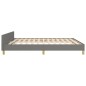 vidaXL Bettgestell mit Kopfteil Dunkelgrau 180x200 cm Stoff vidaXL Bettgestell mit Kopfteil Dunkelgrau 180x200 cm Stoff