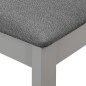 Esszimmerstühle mit Polstern 4 Stk. Grau Massivholz Esszimmerstühle mit Polstern 4 Stk. Grau Massivholz
