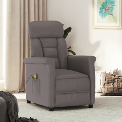 Massagesessel Grau Kunstleder