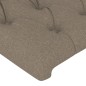 vidaXL Bettgestell mit Kopfteil Taupe 90x190 cm Stoff vidaXL Bettgestell mit Kopfteil Taupe 90x190 cm Stoff