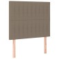 vidaXL Bettgestell mit Kopfteil Taupe 90x200 cm Stoff vidaXL Bettgestell mit Kopfteil Taupe 90x200 cm Stoff