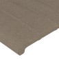 vidaXL Bettgestell mit Kopfteil Taupe 90x200 cm Stoff vidaXL Bettgestell mit Kopfteil Taupe 90x200 cm Stoff