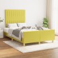 vidaXL Bettgestell mit Kopfteil Grün 120x200 cm Stoff vidaXL Bettgestell mit Kopfteil Grün 120x200 cm Stoff