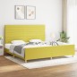 vidaXL Bettgestell mit Kopfteil Grün 200x200 cm Stoff vidaXL Bettgestell mit Kopfteil Grün 200x200 cm Stoff