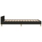 vidaXL Bettgestell mit Kopfteil Schwarz 100x200 cm Stoff vidaXL Bettgestell mit Kopfteil Schwarz 100x200 cm Stoff
