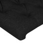 vidaXL Bettgestell mit Kopfteil Schwarz 100x200 cm Stoff vidaXL Bettgestell mit Kopfteil Schwarz 100x200 cm Stoff