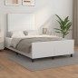 vidaXL Bettgestell mit Kopfteil Weiß 120x200 cm Kunstleder vidaXL Bettgestell mit Kopfteil Weiß 120x200 cm Kunstleder