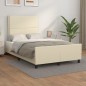 vidaXL Bettgestell mit Kopfteil Creme 120x200 cm Kunstleder vidaXL Bettgestell mit Kopfteil Creme 120x200 cm Kunstleder