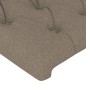 vidaXL Bettgestell mit Kopfteil Taupe 180x200 cm Stoff vidaXL Bettgestell mit Kopfteil Taupe 180x200 cm Stoff