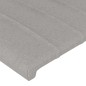 vidaXL Bettgestell mit Kopfteil Hellgrau 180x200 cm Stoff vidaXL Bettgestell mit Kopfteil Hellgrau 180x200 cm Stoff
