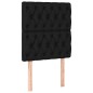 vidaXL Bettgestell mit Kopfteil Schwarz 80x200 cm Stoff vidaXL Bettgestell mit Kopfteil Schwarz 80x200 cm Stoff